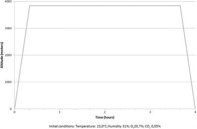 Variation of Cognitive Function During a Short Stay at Hypobaric Hypoxia Chamber (Altitude: 3842 M)